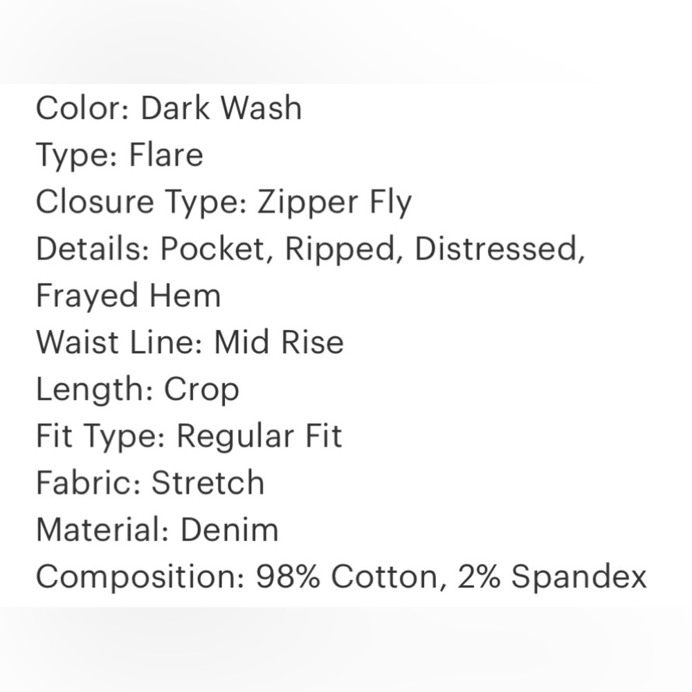 Mid Rise Cropped Jeans - Picture 4 of 4
